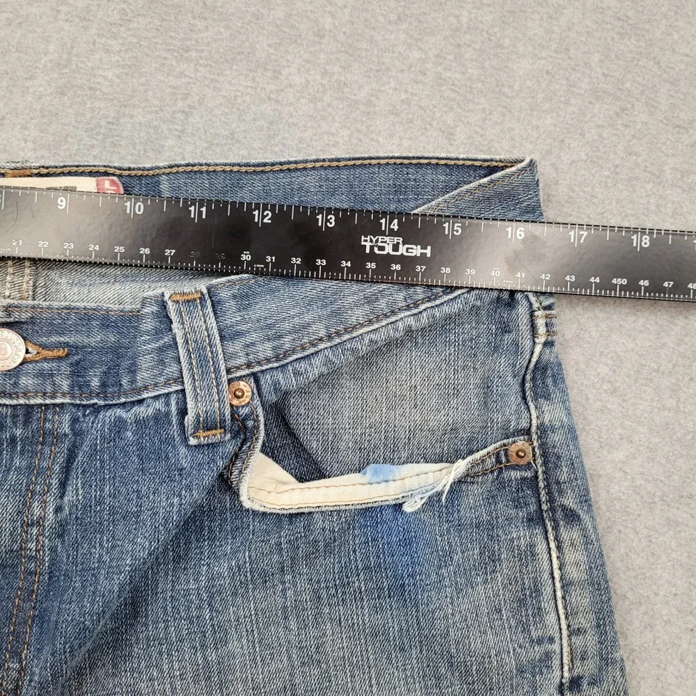 Levi's‎ 505 Regular Fit Jeans Mens 36x34 Blue Straight Leg Denim Pants Y2K